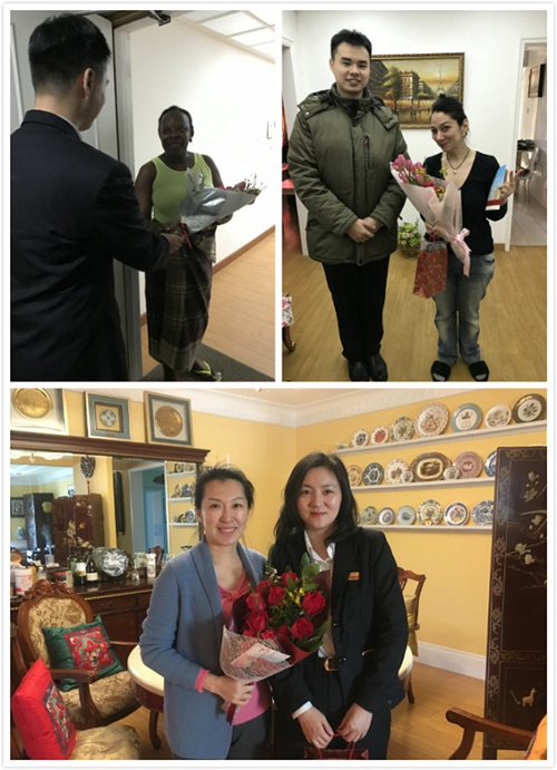 Qijiayuan DRC Property Management Department Pays Women’s Day Visits