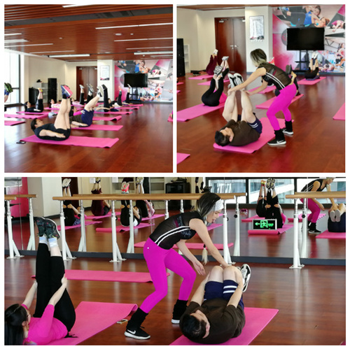 AIIB Project Office Offers Pilates Experience Tutorial